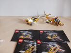 Lego technic 42044 (2x) straaljager en proppelor vliegtuig., Complete set, Ophalen of Verzenden, Lego, Zo goed als nieuw