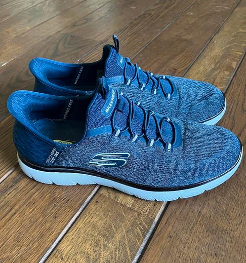 Als nieuw blauwe Skechers Slip-ins, schoenen in maat 44., Kleding | Heren, Schoenen, Zo goed als nieuw, Sneakers of Gympen, Blauw