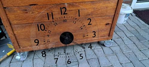te koop dikke glazen wandklok 50 cm in doorsnee, Huis en Inrichting, Woonaccessoires | Klokken, Nieuw, Wandklok, Analoog, Ophalen of Verzenden