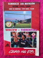 Programma Widzew Lodz - Fiorentina 1999-2000 Europa Cup, Ophalen of Verzenden, Zo goed als nieuw, Buitenlandse clubs, Boek of Tijdschrift