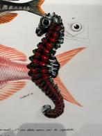 Midcentury keramiek zeepaardje 30cm, Ophalen of Verzenden, Overige typen