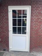 Twee kunststof buiten deuren met kozijnen, Doe-het-zelf en Verbouw, Kozijnen en Schuifpuien, Kunststof, Gebruikt, Deurkozijn, 150 tot 225 cm