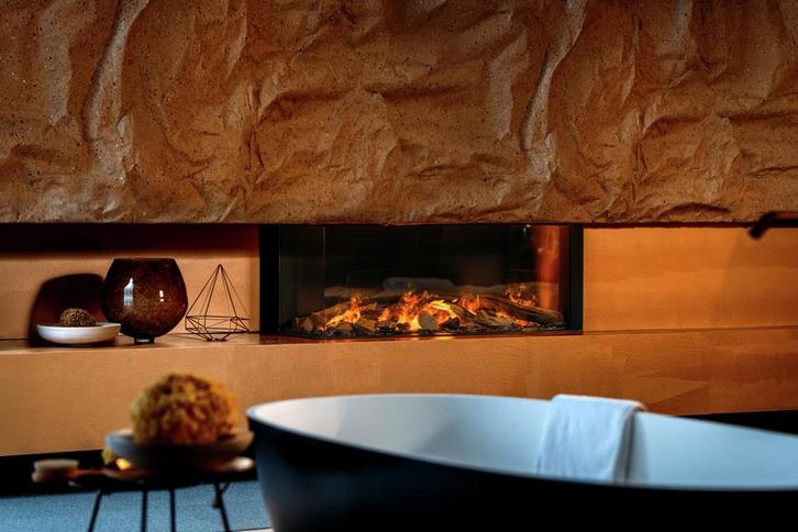 Faber elektrische haard model E-matrix 1050/400 rechts open, Huis en Inrichting, Kachels, Nieuw, Inbouw, Overige soorten, Elektrisch