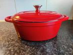 Rode braadpan - Gietijzer, Gebruikt, Gietijzer, Ophalen of Verzenden, Keramische plaat