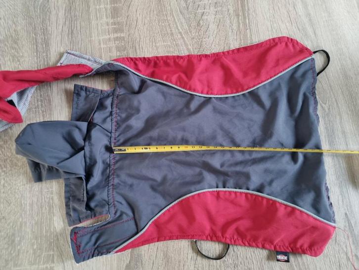 Honden regenjas ruglengte 28, Dieren en Toebehoren, Hondenkleding, Zo goed als nieuw, Hondenjas, Ophalen of Verzenden