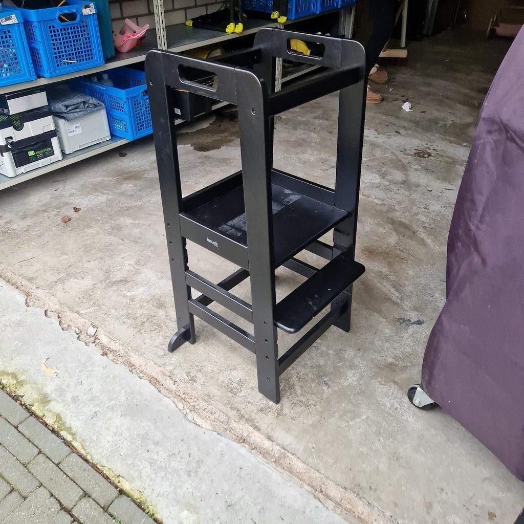 Hauck Alpha+ Meegroeistoel - Zwart, Kinderen en Baby's, Kinderstoelen, Gebruikt, Meegroeistoel, Gordel(s), Ophalen of Verzenden