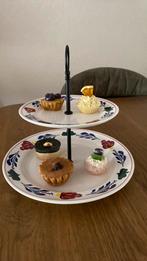 Etagere boerenbont, Huis en Inrichting, Keuken | Servies, Ophalen of Verzenden, Zo goed als nieuw, Bord(en), Aardewerk