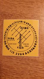 Sticker zender VCBA,DEDEMSVAART, ver. Citizen band Avereest, Verzamelen, Stickers, Ophalen of Verzenden, Zo goed als nieuw