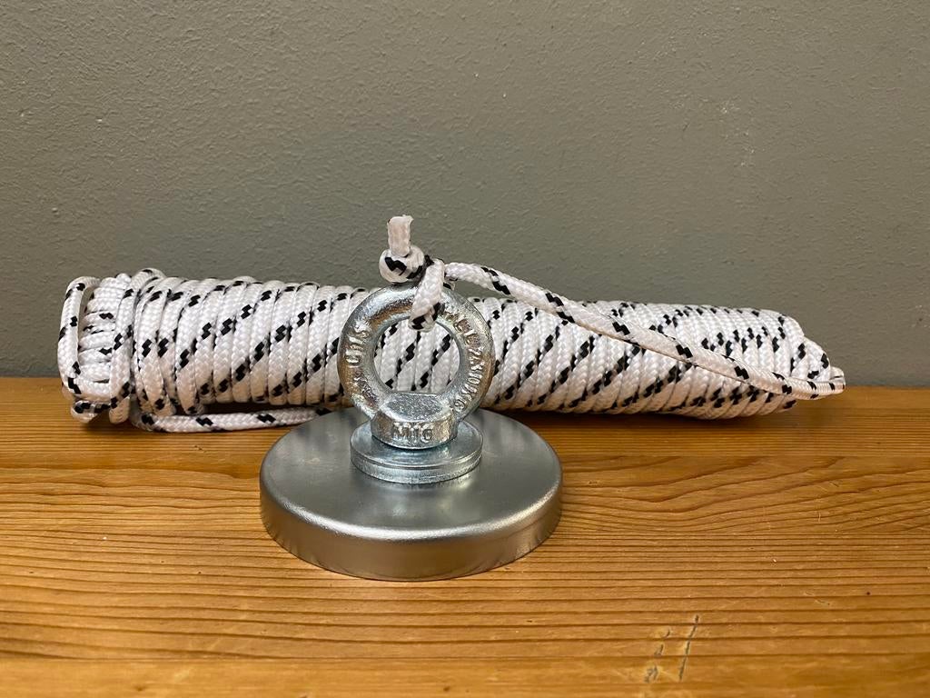 Nieuwe vismagneet set (60kg hechtkracht, incl. touw), Hobby en Vrije tijd, Metaaldetectors, Ophalen of Verzenden, Nieuw, Overige merken