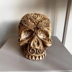 NIEUW: Beige schedelkaars/skull candle, Overige materialen, Beige, Nieuw, Ophalen of Verzenden
