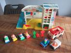KOMPLEET Fisher Price Vintage Ramp Garage No. 2504 uit 1986, Ophalen of Verzenden, Gebruikt, Speelset