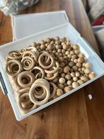 Grote bak houten kralen & bijtringen, Hobby en Vrije tijd, Kralen en Sieraden maken, Ophalen of Verzenden, Gebruikt, Kraal