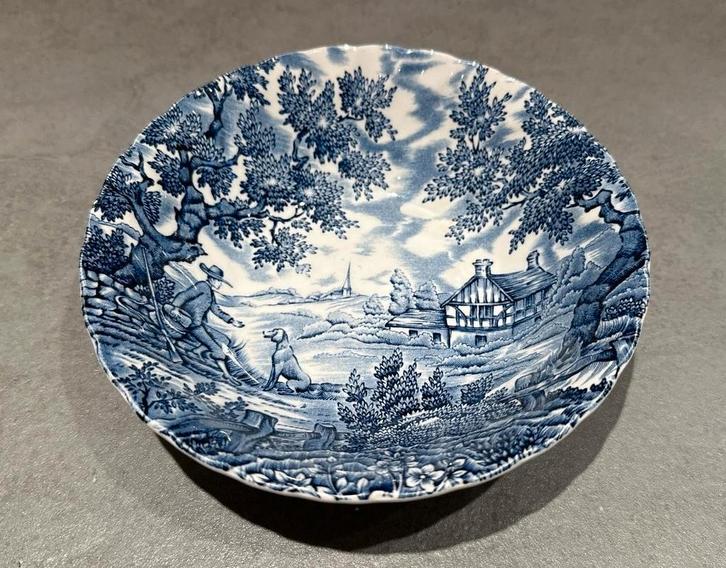 Prachtig vintage Myott schaaltje – “The Hunter” (Staffordsh, Antiek en Kunst, Antiek | Schalen, Ophalen of Verzenden