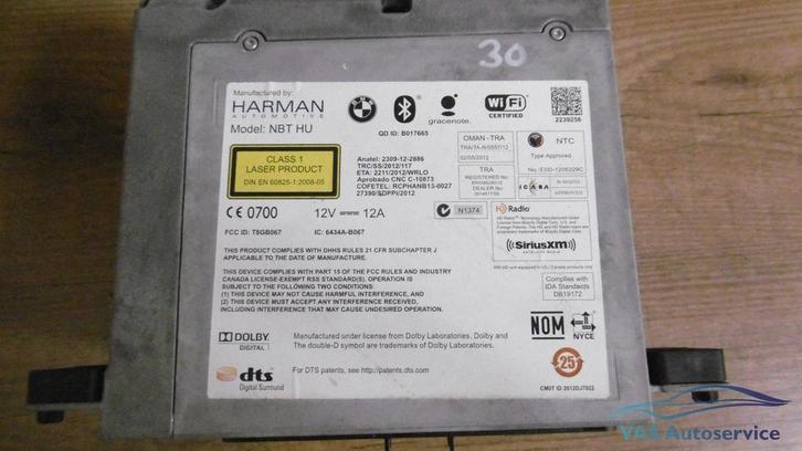 Navigatieunit BMW Professional CIC module F10 F11 F12 F13  6, Auto-onderdelen, Dashboard en Schakelaars, BMW, Gebruikt, Herkomst onderdeel bekend