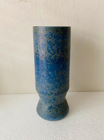 Knodgen blauw keramiek vaas , West Germany jaren 70 beschikbaar voor biedingen