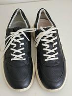 Zwarte leren ecco, s 40, Ophalen of Verzenden, Zo goed als nieuw, Zwart, Sneakers of Gympen