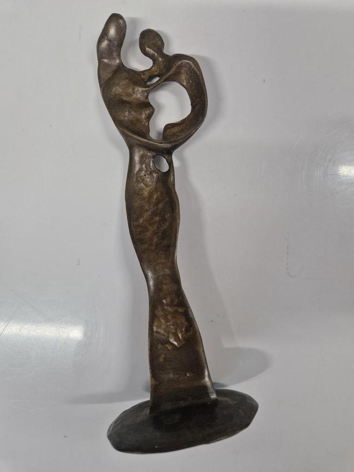 Bronzen Beeld: Intieme Omhelzing, Antiek en Kunst, Kunst | Beelden en Houtsnijwerken, Ophalen of Verzenden