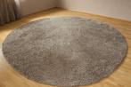 Rond hoogpolig vloerkleed - 300 cm diameter, Ophalen, Beige, Rond, Zo goed als nieuw