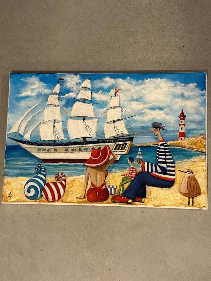 Schilderij Artur Plachta - This is it! 40x60 - 2020, Antiek en Kunst, Kunst | Schilderijen | Klassiek, Ophalen of Verzenden