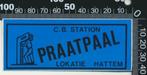 Sticker: CB Station Praatpaal - Hattem (1), Verzamelen, Film, Tv of Omroep, Ophalen of Verzenden
