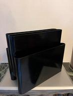 Kleine zwarte tijdschriftenhouder Giotto Stoppino Kartell, Huis en Inrichting, Woonaccessoires | Krantenbakken en Lectuurbakken