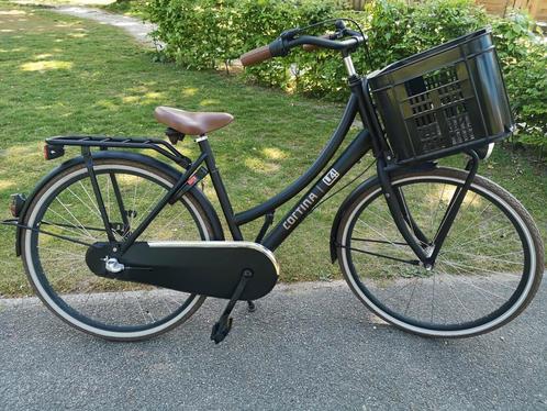 Zwarte cortina U4 meisjesfiets 24 INCH, 3 versnellingen, Fietsen en Brommers, Fietsen | Meisjes, Zo goed als nieuw, 24 inch, Versnellingen