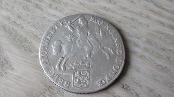 Zilveren halve rijder 1785 West Friesland / bodemvondst beschikbaar voor biedingen