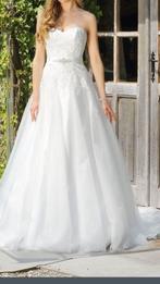 Mooie bruidsjurk Affinity maat 36 onderrok bustier schoenen, Ophalen, Trouwjurk, Wit, Zo goed als nieuw