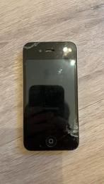iPhone 4s – niet getest, barsten in scherm, Ophalen of Verzenden, Gebruikt, Zwart, IPhone 4S