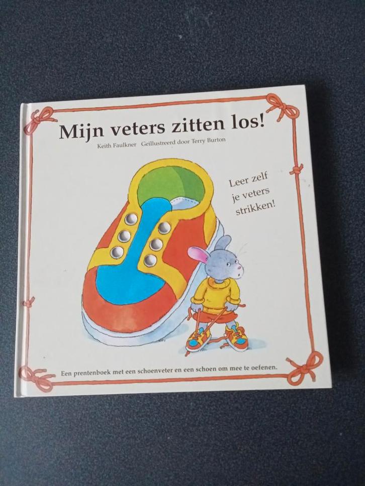Leer veters strikken met dit leuke kinderboek!, Boeken, Kinderboeken | Baby's en Peuters, Gelezen, 3 tot 4 jaar, Uitklap-, Voel- of Ontdekboek