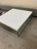 Witte salontafel, Huis en Inrichting, Tafels | Salontafels, 100 tot 150 cm, Zo goed als nieuw, Minder dan 50 cm, Rechthoekig