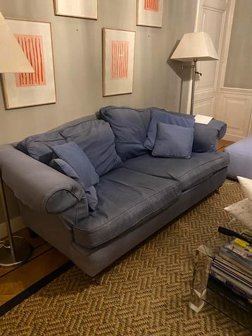 Blauwe Bank met Kussens - Zit Heerlijk! beschikbaar voor biedingen
