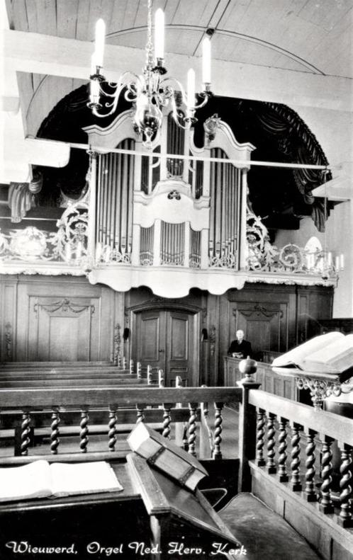 Ansichtkaart Wieuwerd Orgel NH Kerk, Verzamelen, Ansichtkaarten | Nederland, Ongelopen, Friesland, Verzenden