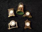 5 miniatuur klokjes luxe uitstraling op batterij, Antiek en Kunst, Ophalen of Verzenden