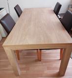 Eettafel met stoelen, Huis en Inrichting, Complete eetkamers, Ophalen of Verzenden, Zo goed als nieuw, 4 tot 6 stoelen