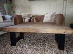 Salontafel grof hout., Huis en Inrichting, Tafels | Salontafels, Ophalen, 100 tot 150 cm, 50 tot 100 cm, Zo goed als nieuw