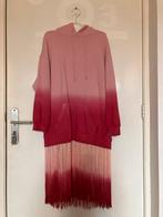 Twinset Hoodie Jurk met Franjes - Roze/Rood Maat S, Ophalen of Verzenden, Zo goed als nieuw, Maat 36 (S), Rood