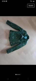 Leren jas maat 10 dus S/M Carrie Hoxton, Ophalen of Verzenden, Zo goed als nieuw, Maat 38/40 (M), Groen
