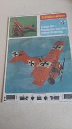 bouwplaat Fokker DR1  1:20 in seal, Hobby en Vrije tijd, Modelbouw | Vliegtuigen en Helikopters, Overige merken, Groter dan 1:72