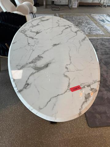 Eettafel marmer ovaal - 200cm beschikbaar voor biedingen