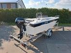 Splinternieuwe Searider 480 Relax met 20pk Mercury 4 takt, Watersport en Boten, Ophalen, 10 tot 30 pk, Nieuw, 3 tot 6 meter