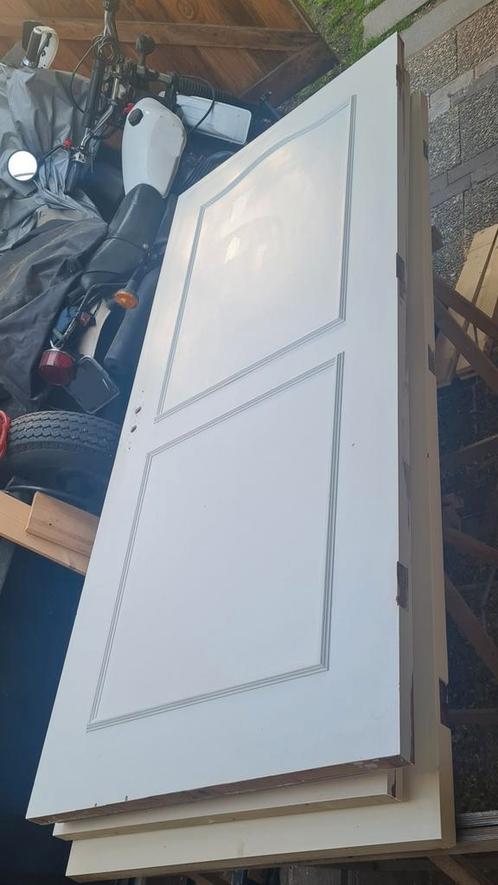 4 stompe meranti massieve binnen deuren, Doe-het-zelf en Verbouw, Deuren en Horren, Zo goed als nieuw, Binnendeur, 200 tot 215 cm