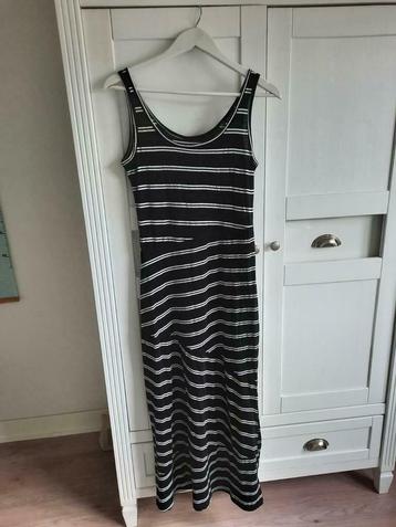 Esmara Lange Zwart Wit Gestreepte Jurk Maxi dress Maat S / M beschikbaar voor biedingen