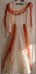 Carnaval verkleed dames lange witte jurk elf 42, Ophalen of Verzenden, Zo goed als nieuw, Maat 42/44 (L), Carnaval