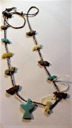 Vintage Zuni halsketting met dierenfiguurtjes uit edelstenen, Sieraden, Tassen en Uiterlijk, Ophalen, Zo goed als nieuw