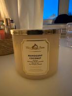 White Barn Geurkaars Mahogany Coconut, Huis en Inrichting, Overige materialen, Gebruikt, Wit, Ophalen of Verzenden