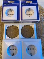 •	Dubbele stopcontacten wit – set van 2 (nieuw), Doe-het-zelf en Verbouw, Elektra en Kabels, Ophalen of Verzenden, Zo goed als nieuw