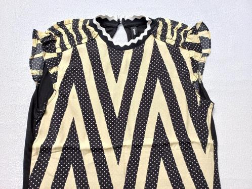 EKSEPT / SHOEBY geweldige leuke top zwart + geel + stippen, Kleding | Dames, Tops, Zo goed als nieuw, Maat 36 (S), Zwart, Zonder mouw