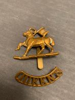 Baret en kraagspiegel Britse Queens regiment, Verzamelen, Militaria | Tweede Wereldoorlog, Embleem of Badge, Engeland, Landmacht