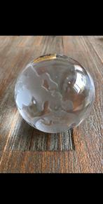 Presse Paper Wereldbol  Globe CZECH GLASS CVRČEK, Antiek en Kunst, Antiek | Glas en Kristal, Ophalen